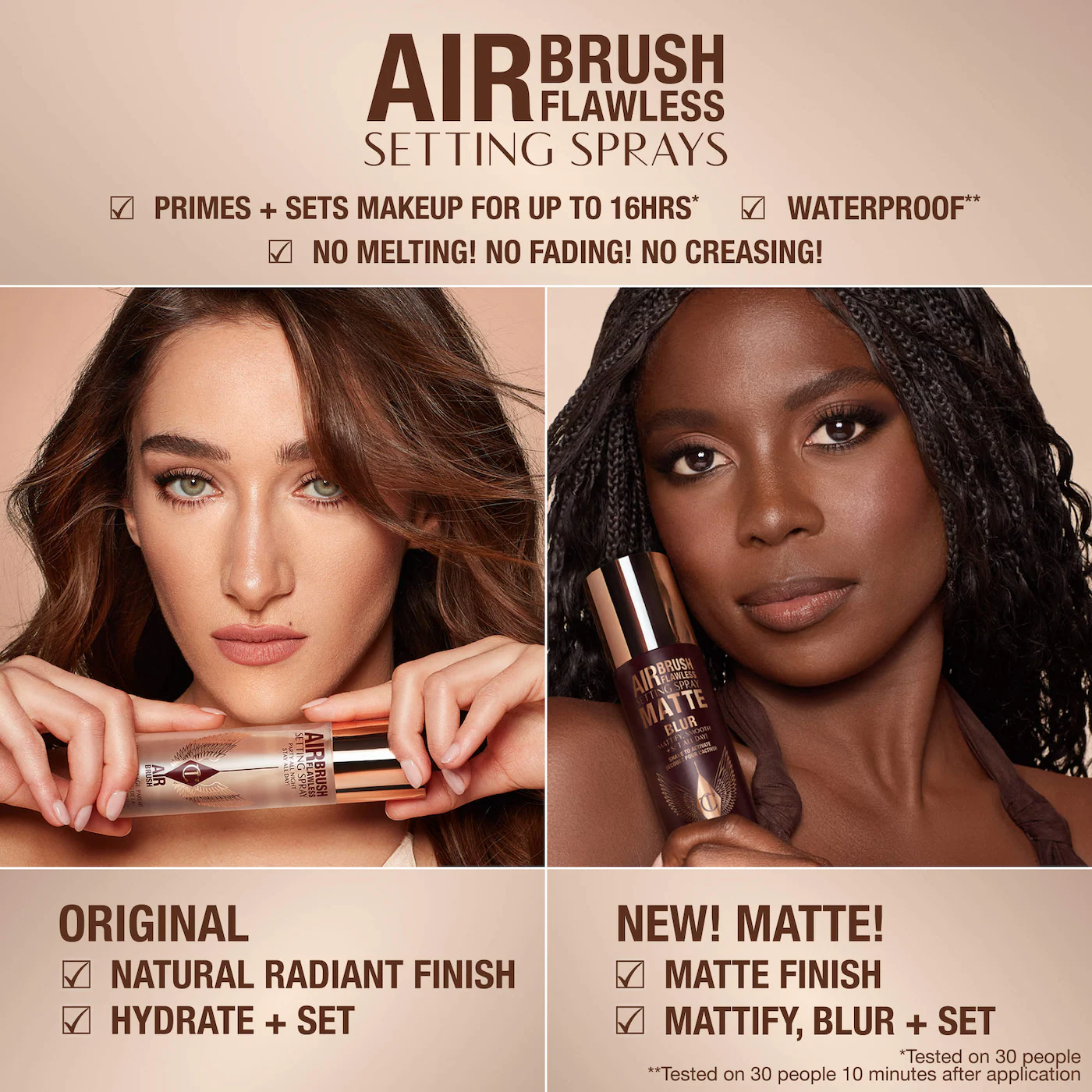 CHARLOTTE TILBURY Airbrush Flawless Matte Blurring & Waterproof Setting Spray купить в Beauty Storage. Быстрая доставка по России и СНГ.
