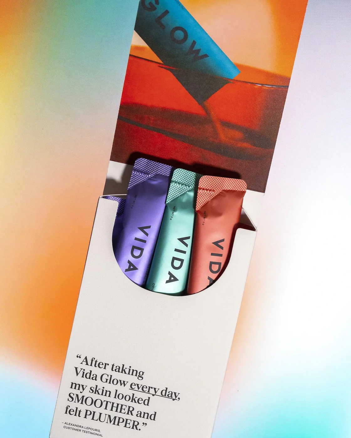 VIDA GLOW 6 Day Marine Collagen Sample Pack купить в Beauty Storage. Быстрая доставка по России и СНГ.