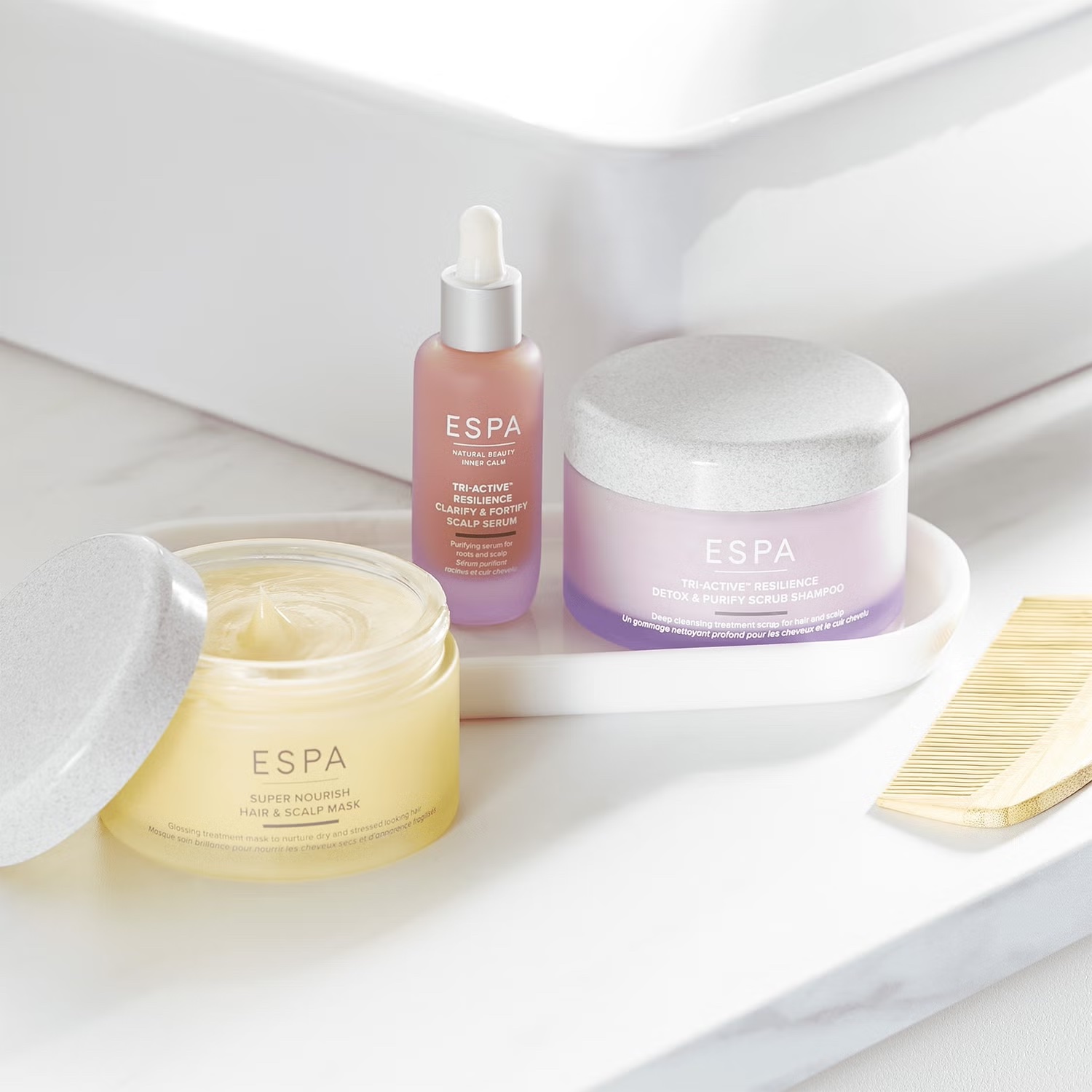 ESPA Tri-Active™ Resilience Detox & Purify Scrub Shampoo купить в Beauty Storage. Быстрая доставка по России и СНГ.