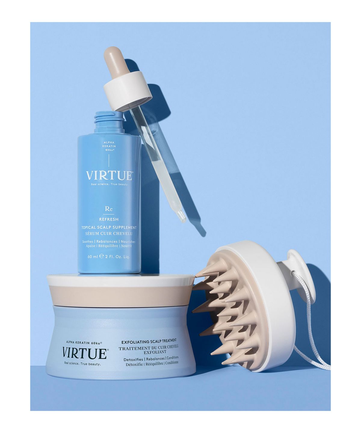 VIRTUE Scalp & Hair Treatment Kit (150ml, 60ml)
