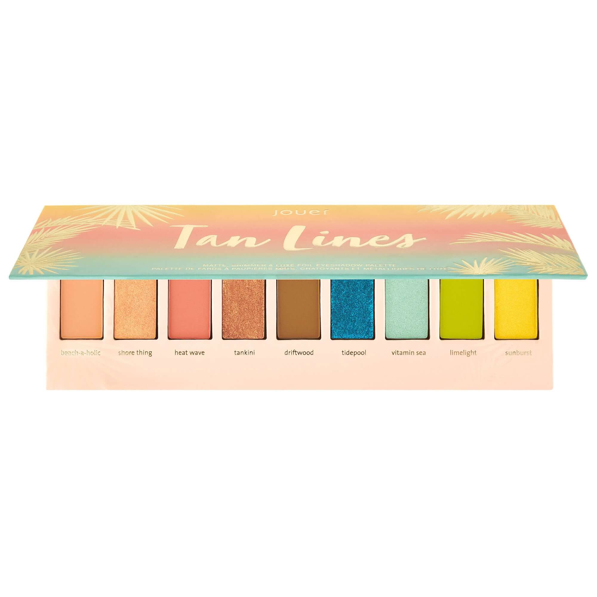 JOUER COSMETICS Tan Lines Matte, Shimmer & Luxe Foil Eyeshadow Palette
