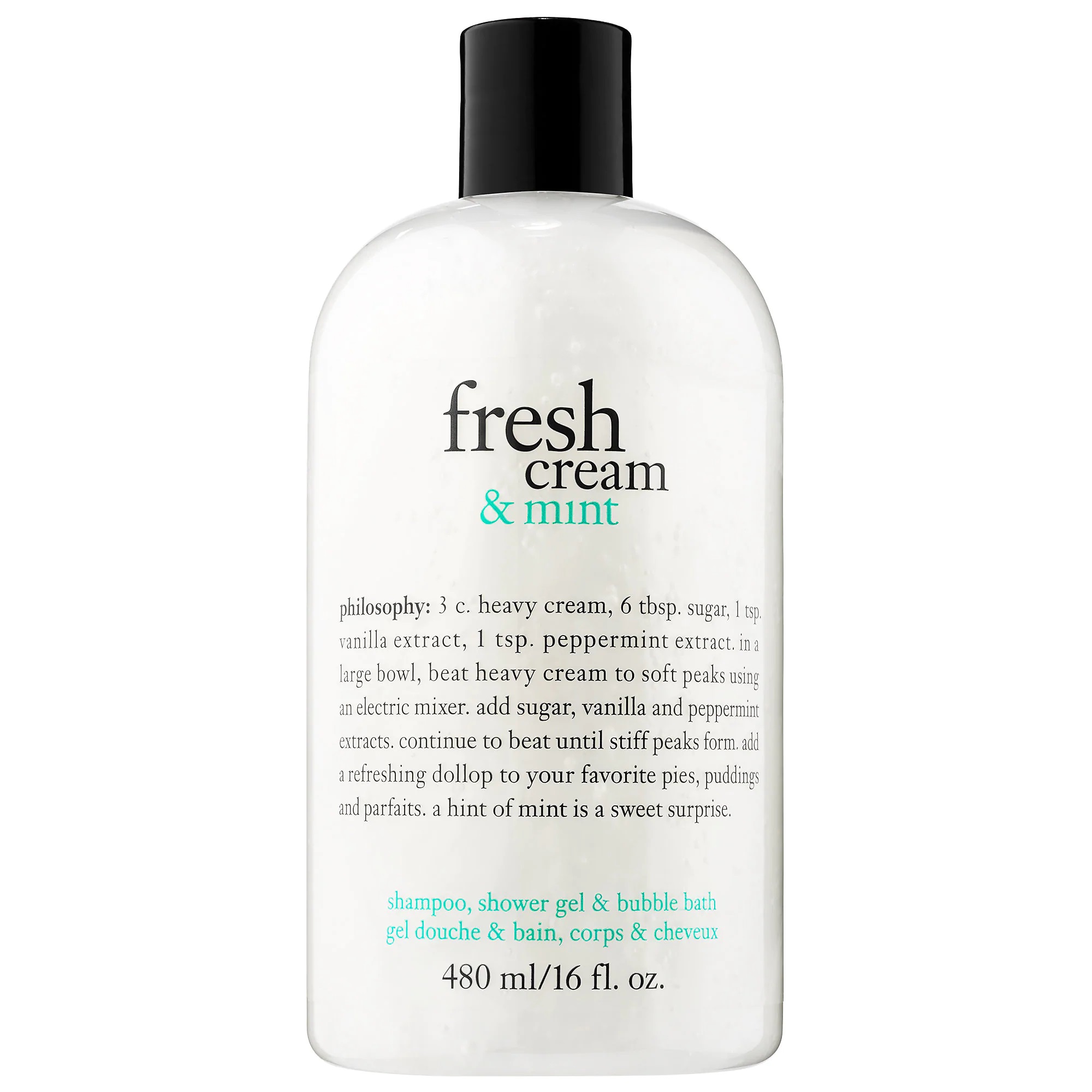 PHILOSOPHY Fresh Cream & Mint Shampoo, Shower Gel & Bubble Bath
