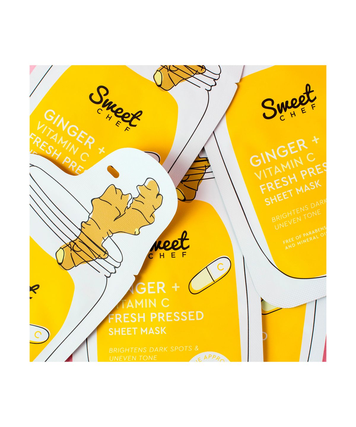 SWEET CHEF Ginger + Vitamin C Fresh Pressed Sheet Mask