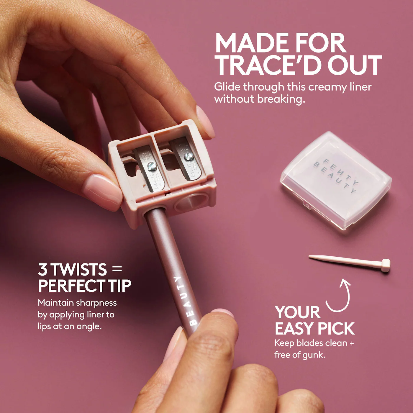 Купить FENTY BEAUTY by Rihanna TRACE'D OUT Pencil Lip Liner Sharpener на Beautystorage.ru. Быстрая доставка по России и СНГ.