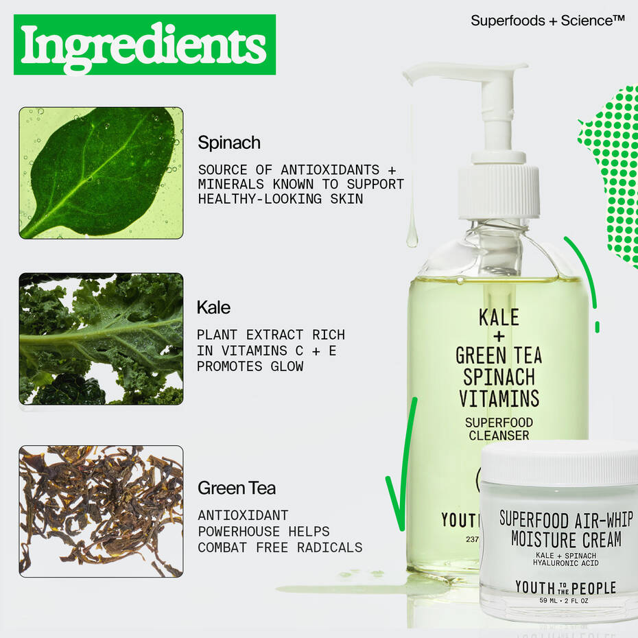 YOUTH TO THE PEOPLE Superfood Daily Duo Kit купить в Beauty Storage. Быстрая доставка по России и СНГ.