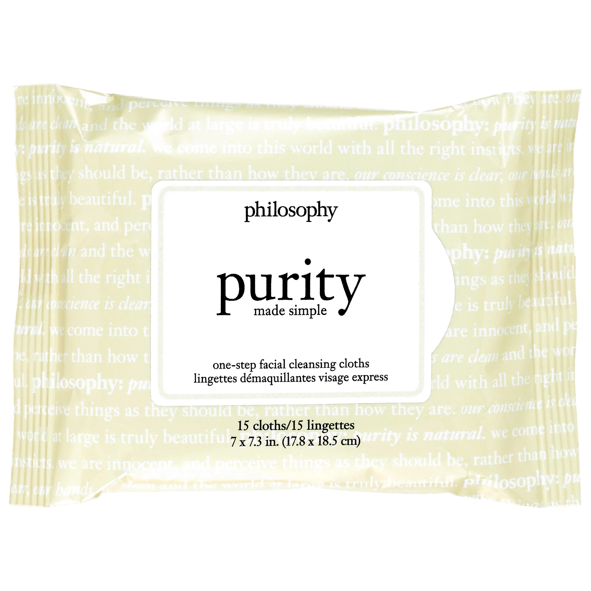 PHILOSOPHY Purity Made Simple One-Step Facial Cleansing Cloths