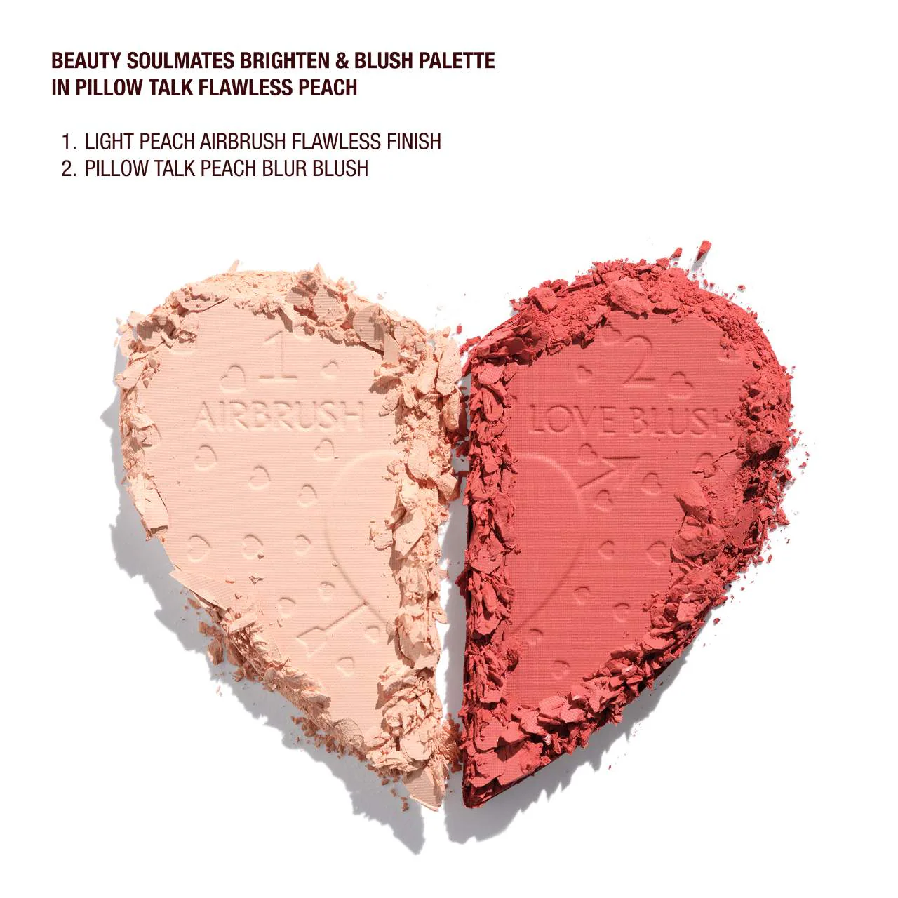 CHARLOTTE TILBURY Pillow Talk Beauty Soulmates Airbrush Flawless Finish Brightening and Blush Powder Palette купить в Beauty Storage. Быстрая доставка по России и СНГ.