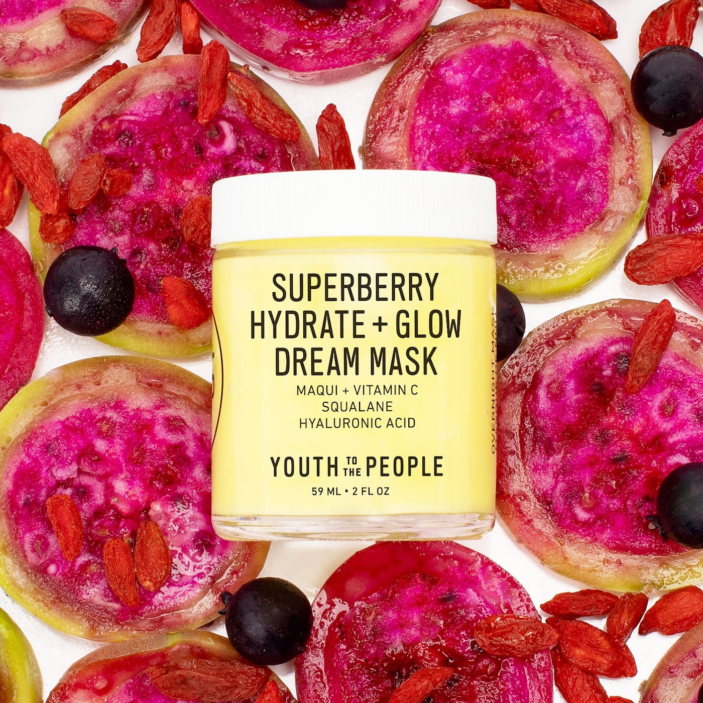 YOUTH TO THE PEOPLE Superberry Hydrate + Glow Dream Mask with Vitamin C купить в Beauty Storage. Быстрая доставка по России и СНГ.