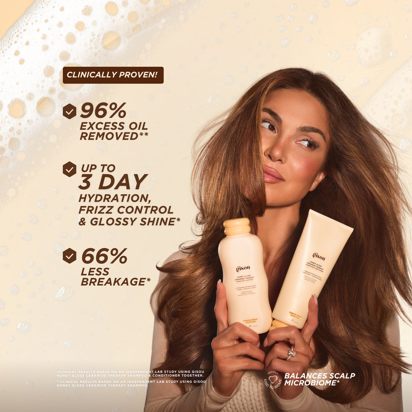 GISOU Honey Gloss Hair Wash Duo купить в Beauty Storage. Быстрая доставка по России и СНГ.