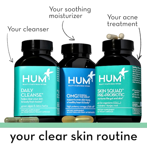 HUM NUTRITION Daily Cleanse Clear Skin and Body Detox Supplement купить в Beauty Storage. Быстрая доставка по России и СНГ.