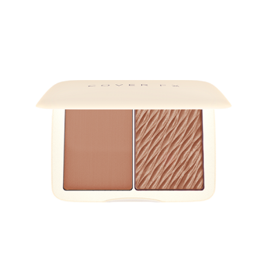COVER FX Monochromatic Matte + Shimmer Bronzer Duo - Sunkissed Bronze