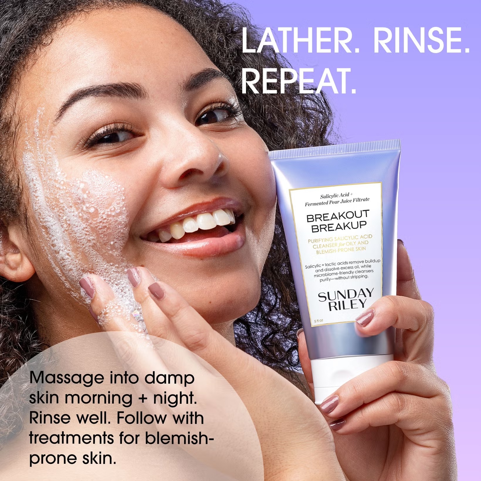 SUNDAY RILEY Breakout Breakup Purifying Salicylic Acid Cleanser купить в Beauty Storage. Быстрая доставка по России и СНГ.
