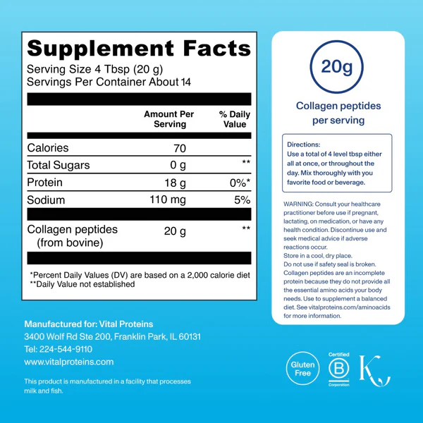 VITAL PROTEINS Collagen Peptides купить в Beauty Storage. Быстрая доставка по России и СНГ.