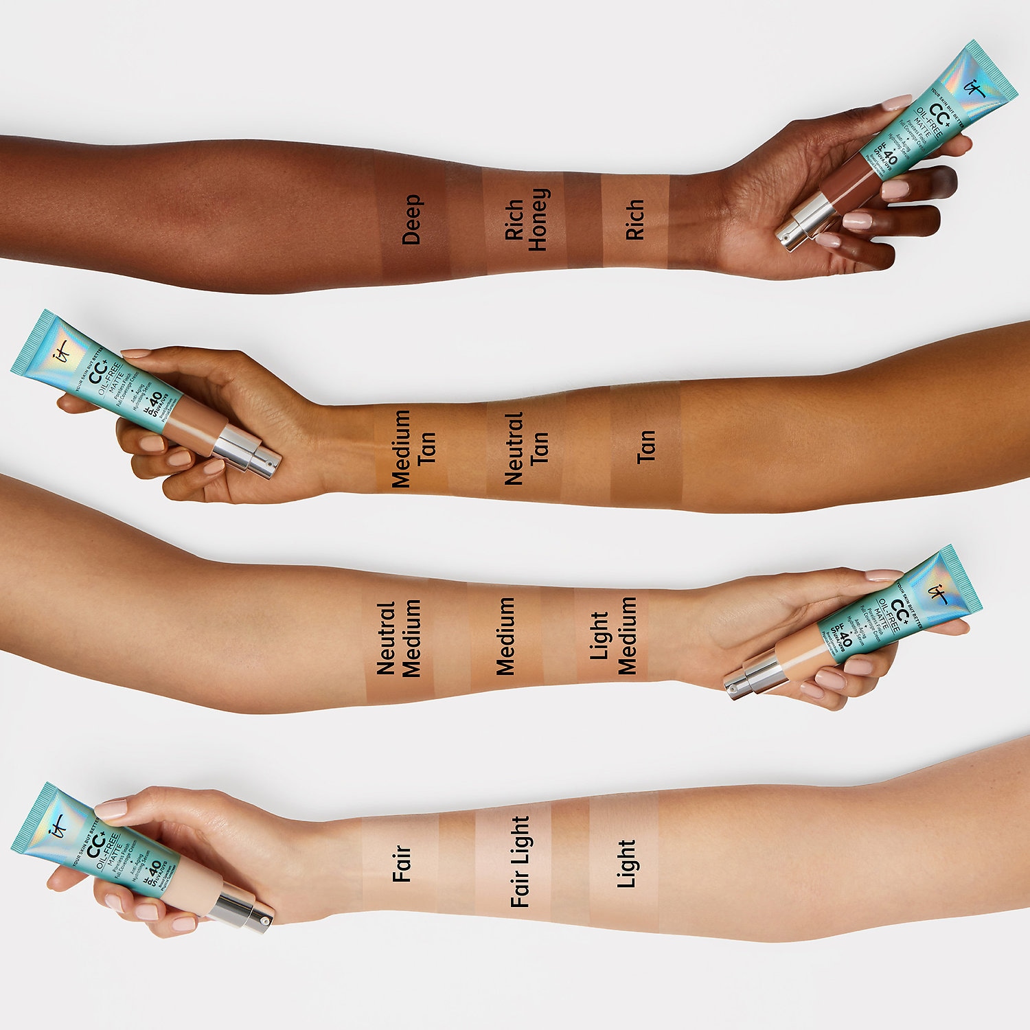 IT COSMETICS CC+ Cream Oil-Free Matte with SPF 40 купить в Beauty Storage. Быстрая доставка по России и СНГ.