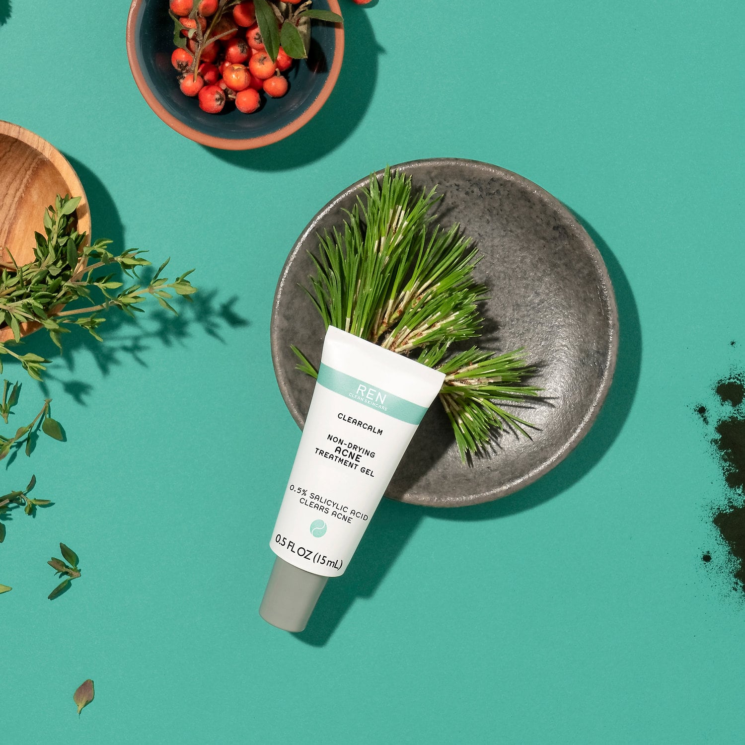 REN CLEAN SKINCARE ClearCalm Non-Drying Acne Treatment Gel