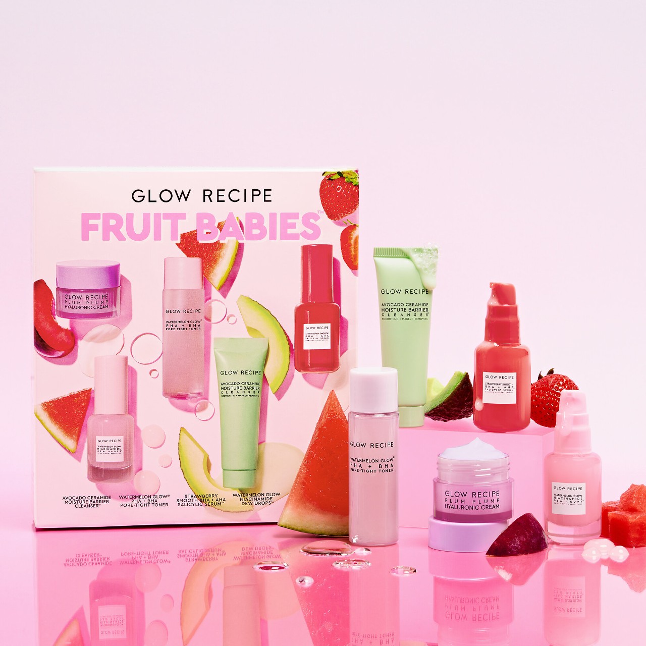 GLOW RECIPE Fruit Babies Bestsellers Kit купить в Beauty Storage. Быстрая доставка по России и СНГ.