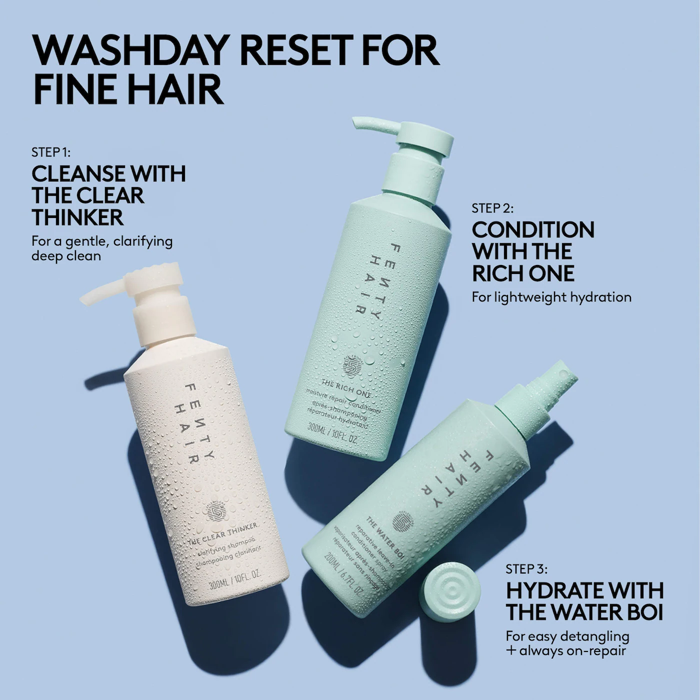 Купить FENTY HAIR by Rihanna  The Clear Thinker Clarifying Detox Shampoo на Beautystorage.ru. Быстрая доставка по России и СНГ.