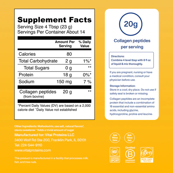 VITAL PROTEINS Vanilla Collagen Peptides купить в Beauty Storage. Быстрая доставка по России и СНГ.