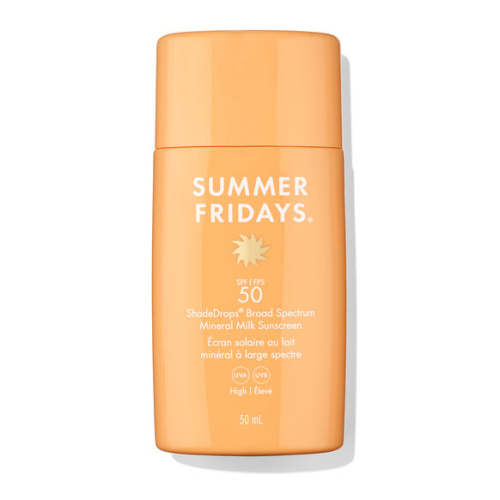 Купить SUMMER FRIDAYS ShadeDrops Broad Spectrum SPF50 Mineral Milk Sunscreen на Beautystorage.ru. Быстрая доставка по России и СНГ.