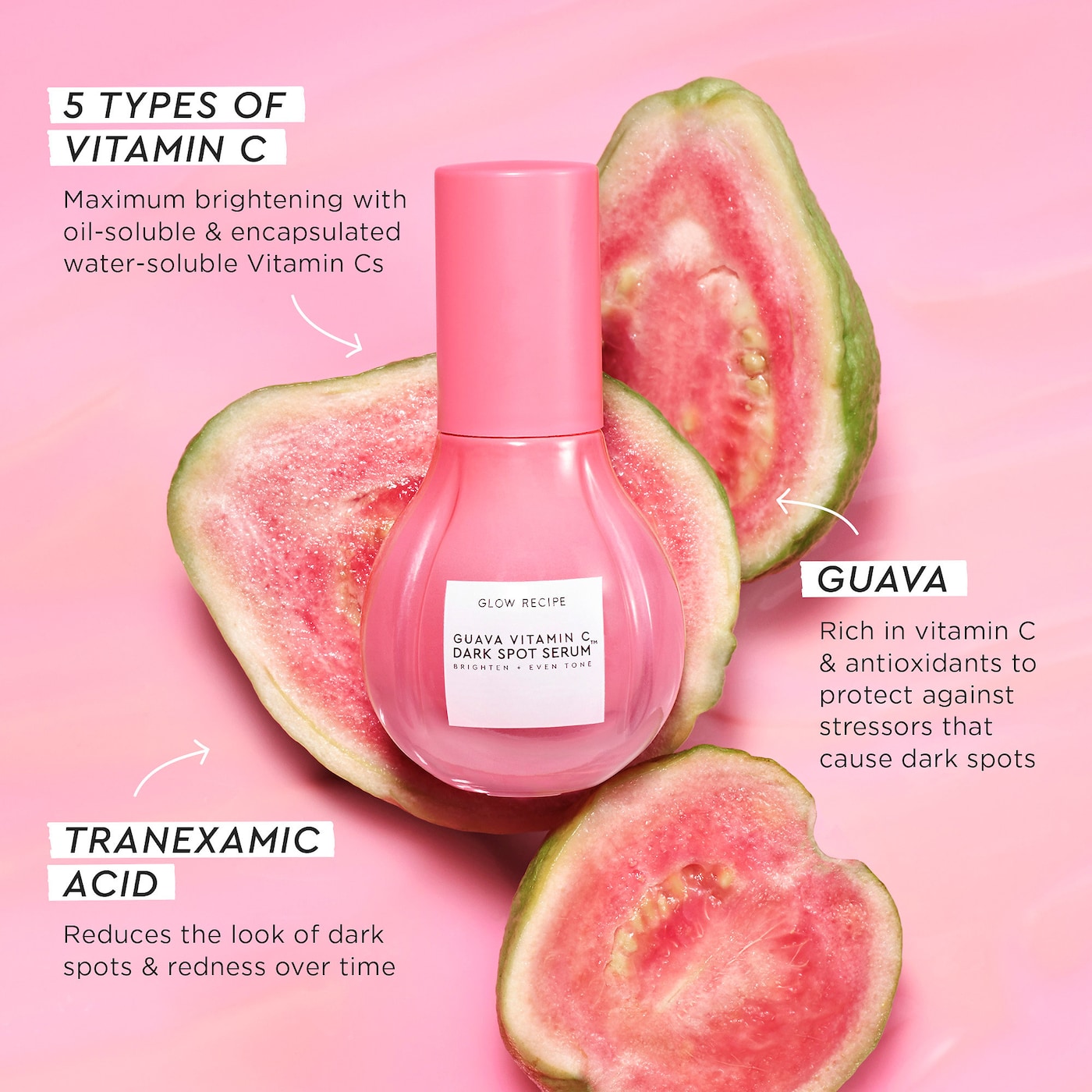 GLOW RECIPE Guava Vitamin C Dark Spot Serum купить в Beauty Storage. Быстрая доставка по России и СНГ.