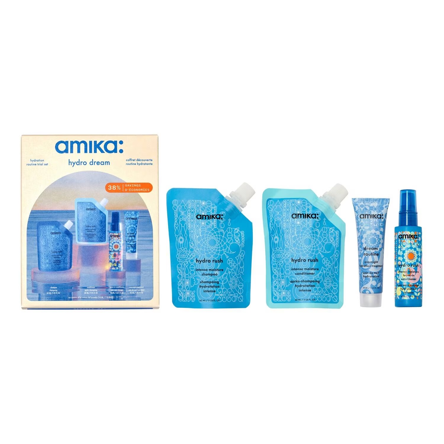 Купить AMIKA Hydro Dream Hydration Routine Trial Set на Beautystorage.ru. Быстрая доставка по России и СНГ.