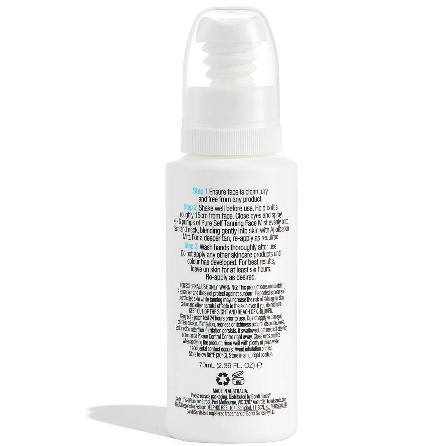 BONDI SANDS Pure Self Tanning Face Mist Repair  купить в Beauty Storage. Быстрая доставка по России и СНГ.