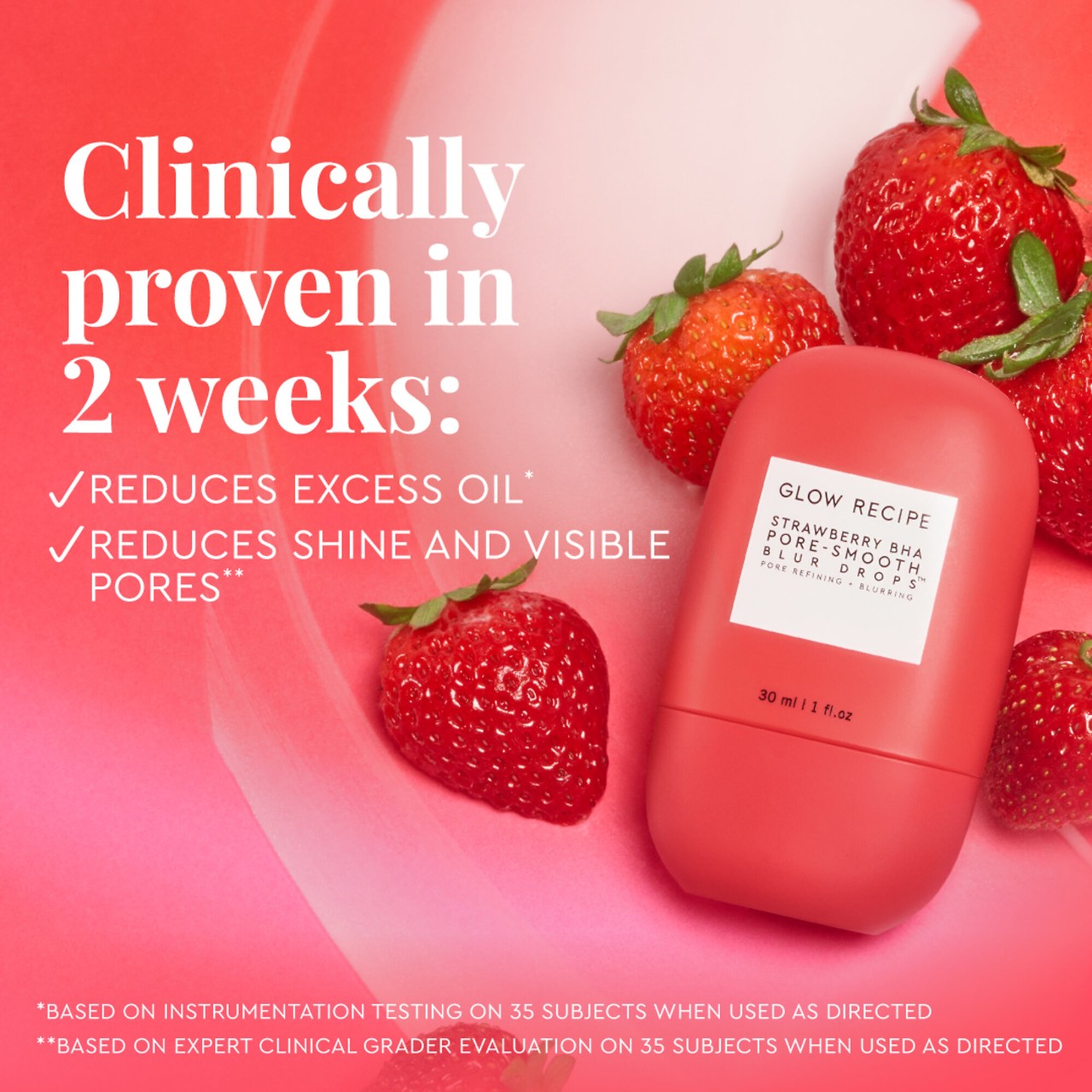 GLOW RECIPE Strawberry BHA Pore-Smooth Blur Drops купить в Beauty Storage. Быстрая доставка по России и СНГ.