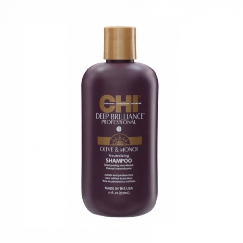 CHI Deep Brilliance Olive & Monoi Neutralizing Shampoo купить в Beauty Storage.  Быстрая доставка по России и СНГ.