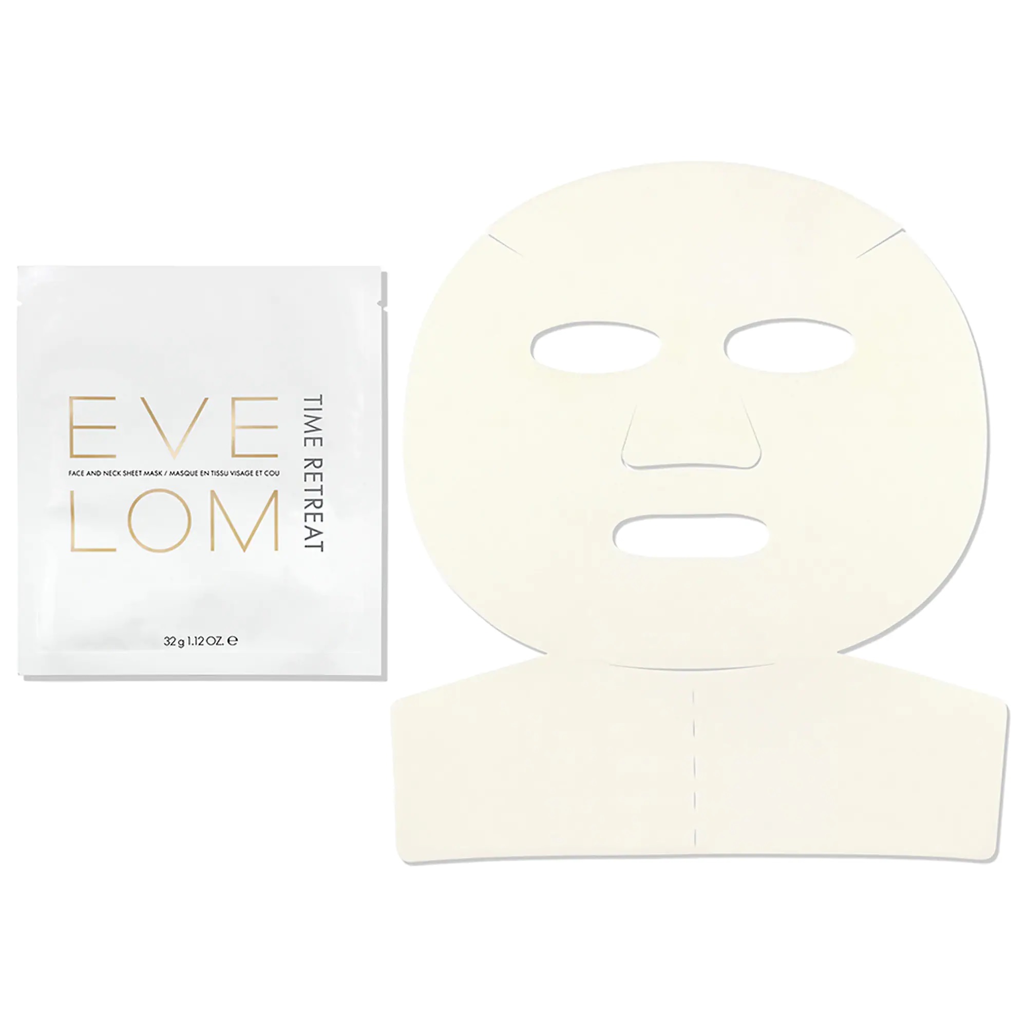 EVE LOM Time Retreat Face & Neck Sheet Mask - 1 шт.