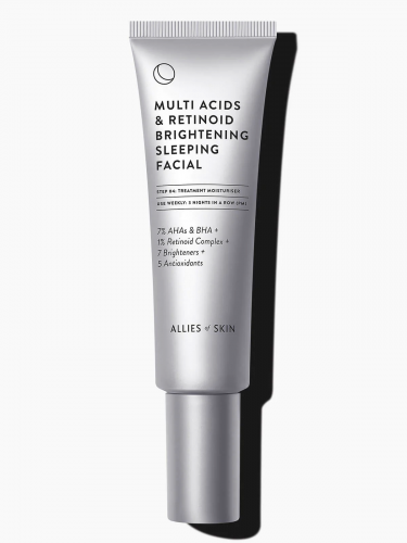 ALLIES OF SKIN Multi Acids & Retinoid Brightening Sleeping Facial купить в Beauty Storage. Быстрая доставка по России и СНГ.
