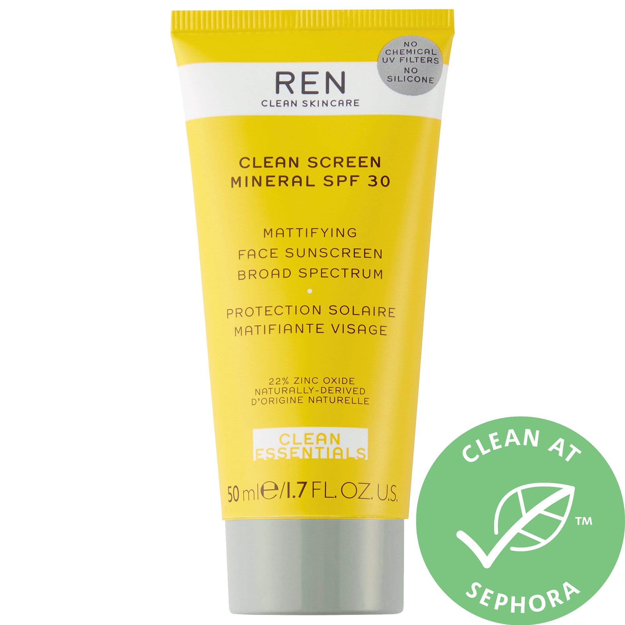 REN CLEAN SKINCARE Clean Screen Mattifying Face Sunscreen SPF 30