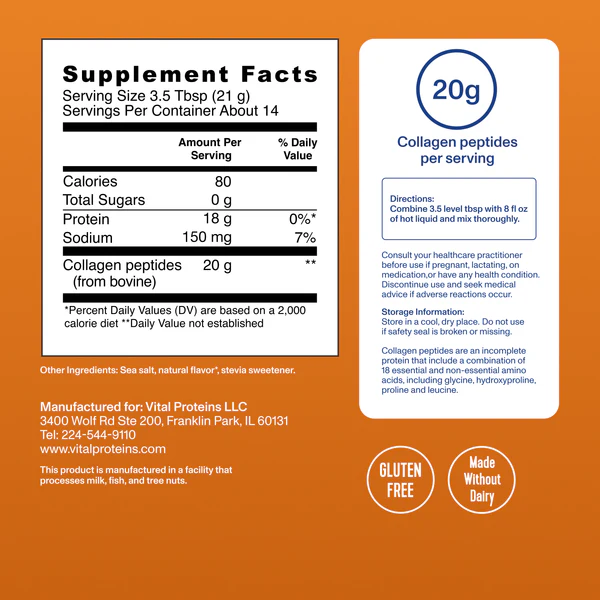 VITAL PROTEINS Pumpkin Spice Collagen Peptides купить в Beauty Storage. Быстрая доставка по России и СНГ.