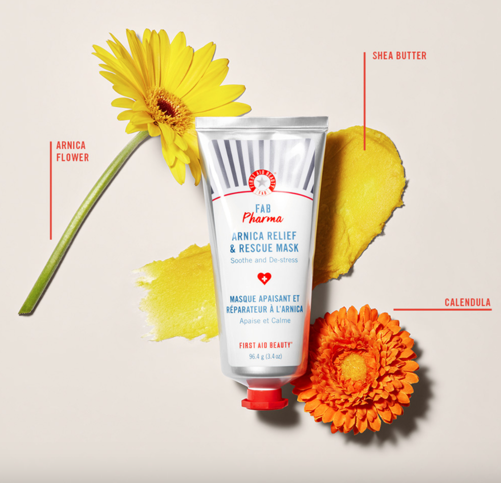 FIRST AID BEAUTY Fab Pharma Arnica Relief & Rescue Mask купить в Beauty Storage. Быстрая доставка по России и СНГ.