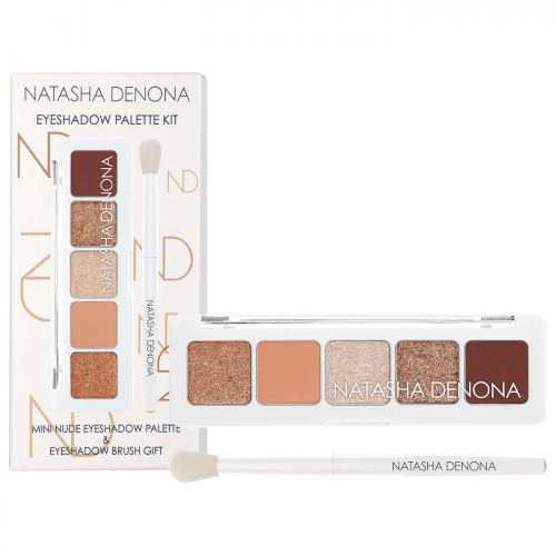 NATASHA DENONA Mini Nude Eyeshadow Kit - Mini Nude Eyeshadow Palette & Eyeshadow Brush купить в Beauty Storage. Быстрая доставка по России и СНГ.