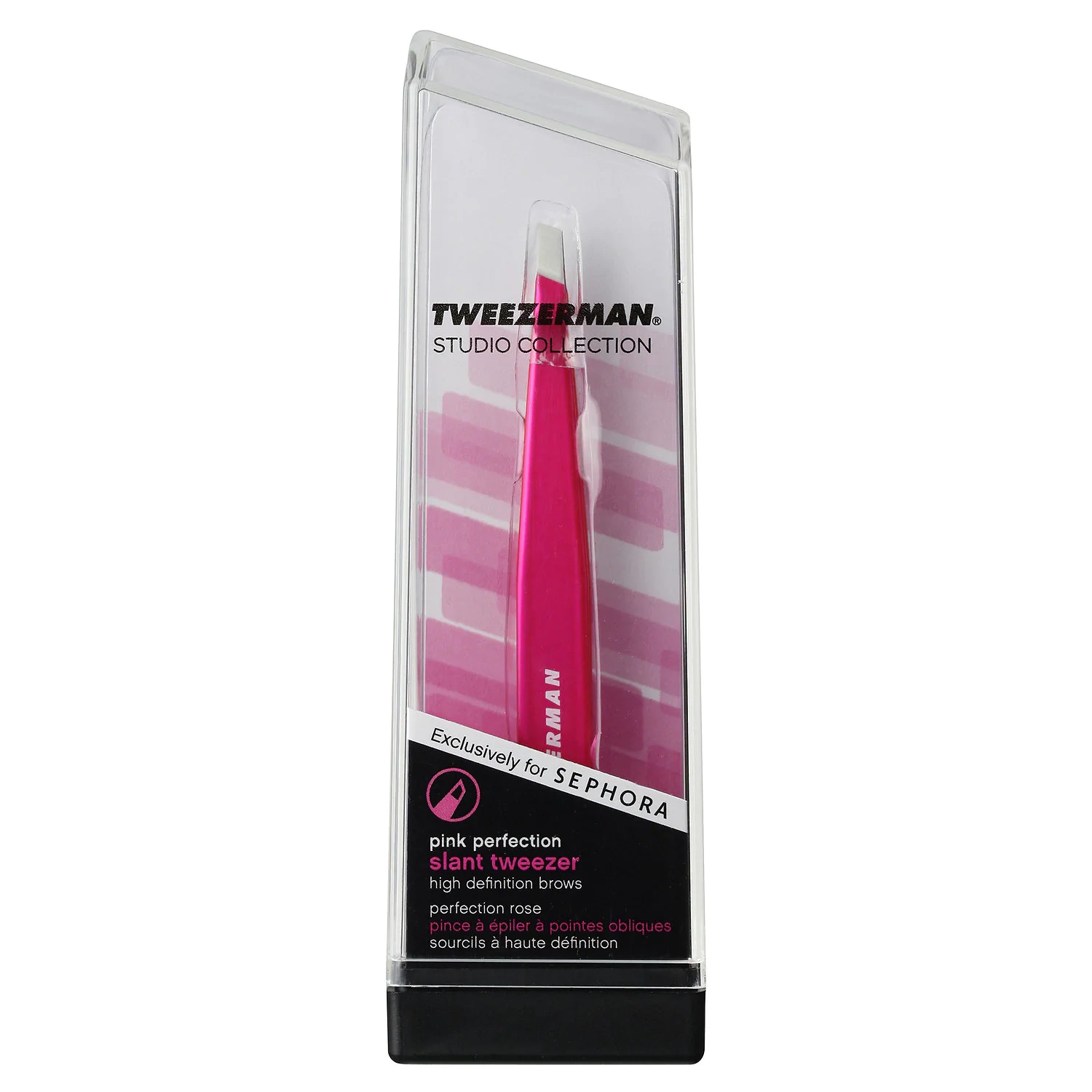TWEEZERMAN Pink Perfection Pointed Slant Tweezer