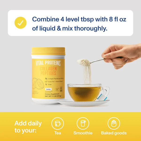 VITAL PROTEINS Lemon Collagen Peptides купить в Beauty Storage. Быстрая доставка по России и СНГ.