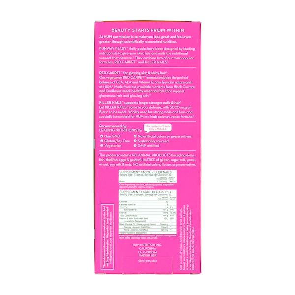 HUM NUTRITION Runway Ready Skin, Hair & Nail Repair Kit купить в Beauty Storage. Быстрая доставка по России и СНГ.
