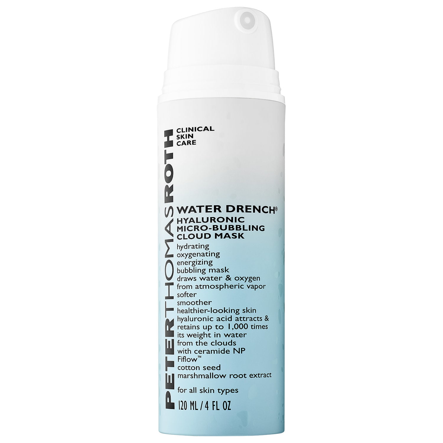 PETER THOMAS ROTH Water Drench® Hyaluronic Micro-Bubbling Cloud Mask