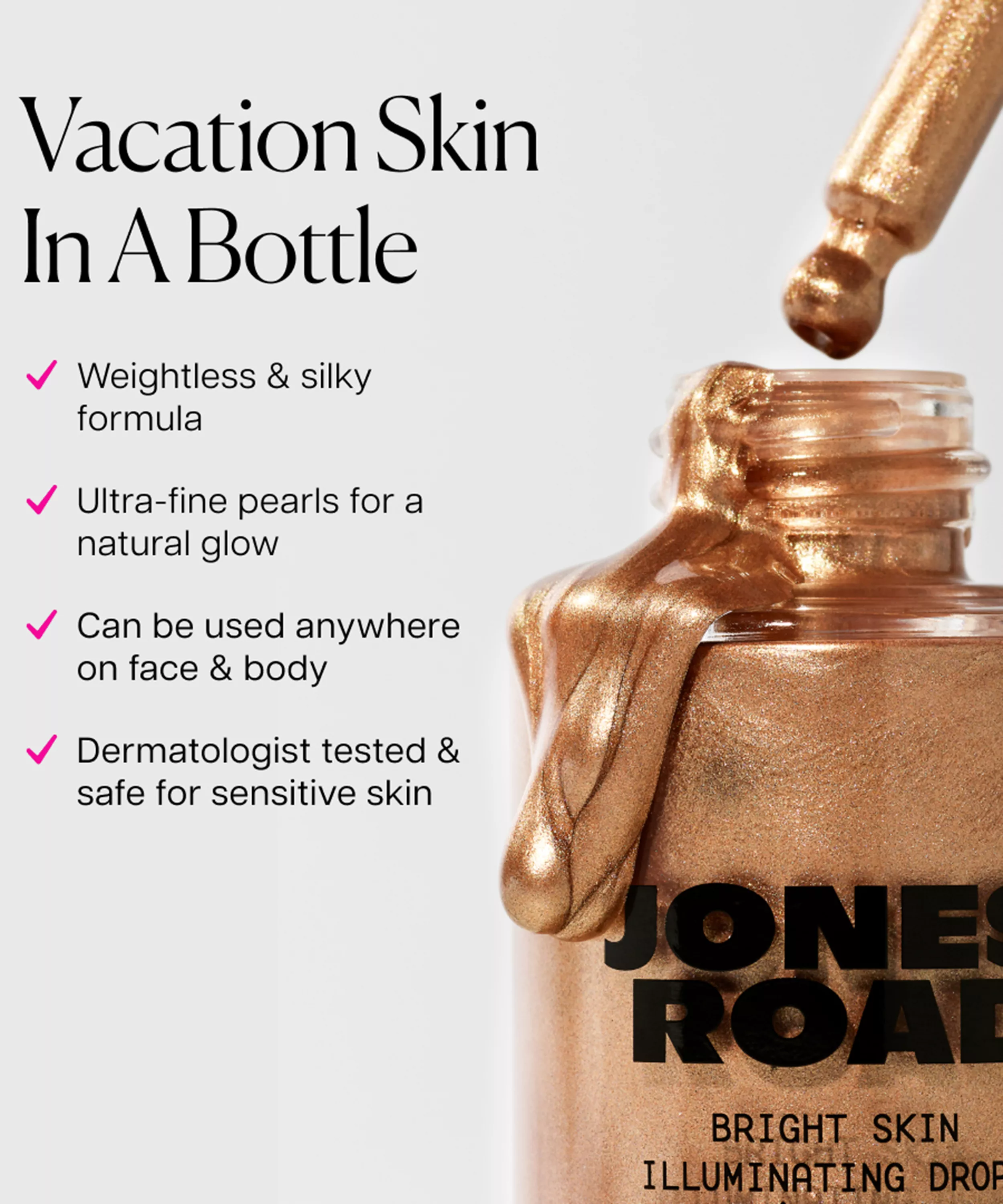 Купить JONES ROAD Bright Skin Illuminating Drops  на Beautystorage.ru. Быстрая доставка по России и СНГ.