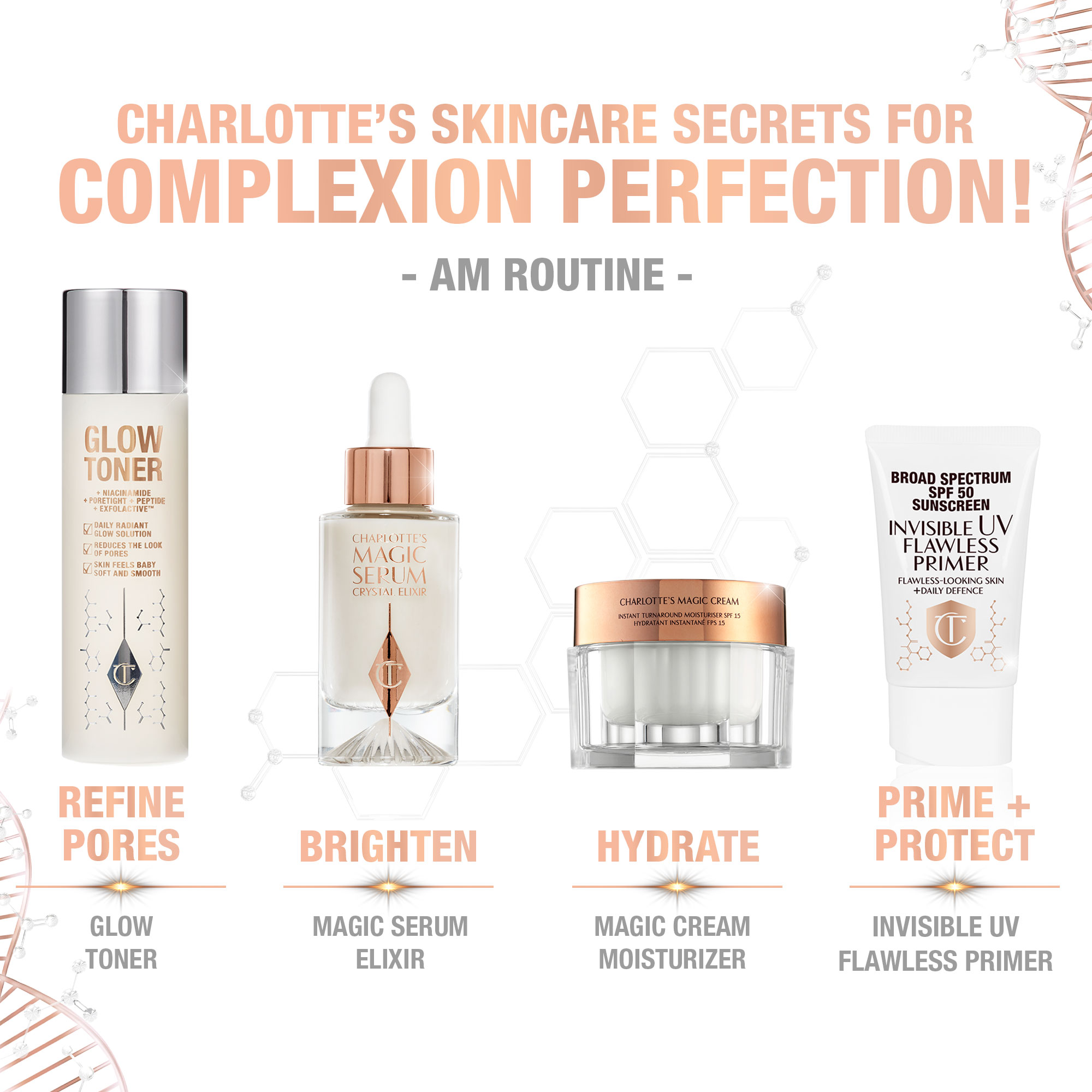 CHARLOTTE TILBURY Daily Glow Toner with Niacinamide купить в Beauty Storage. Быстрая доставка по России и СНГ.