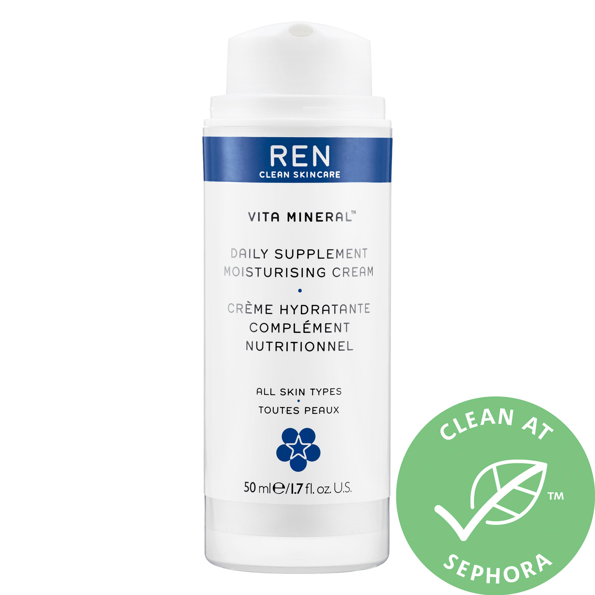 REN CLEAN SKINCARE Vita-Mineral Daily Supplement Moisturising Cream