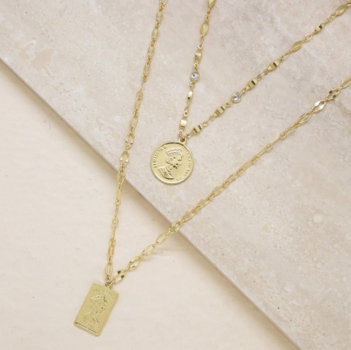 Medallions of Mine Layered Coin Necklace Set