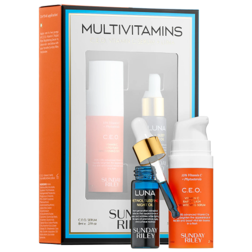 SUNDAY RILEY Multivitamins 15% Vitamin C + Retinol Mini Set купить в Beauty Storage. Быстрая доставка по России и СНГ.
