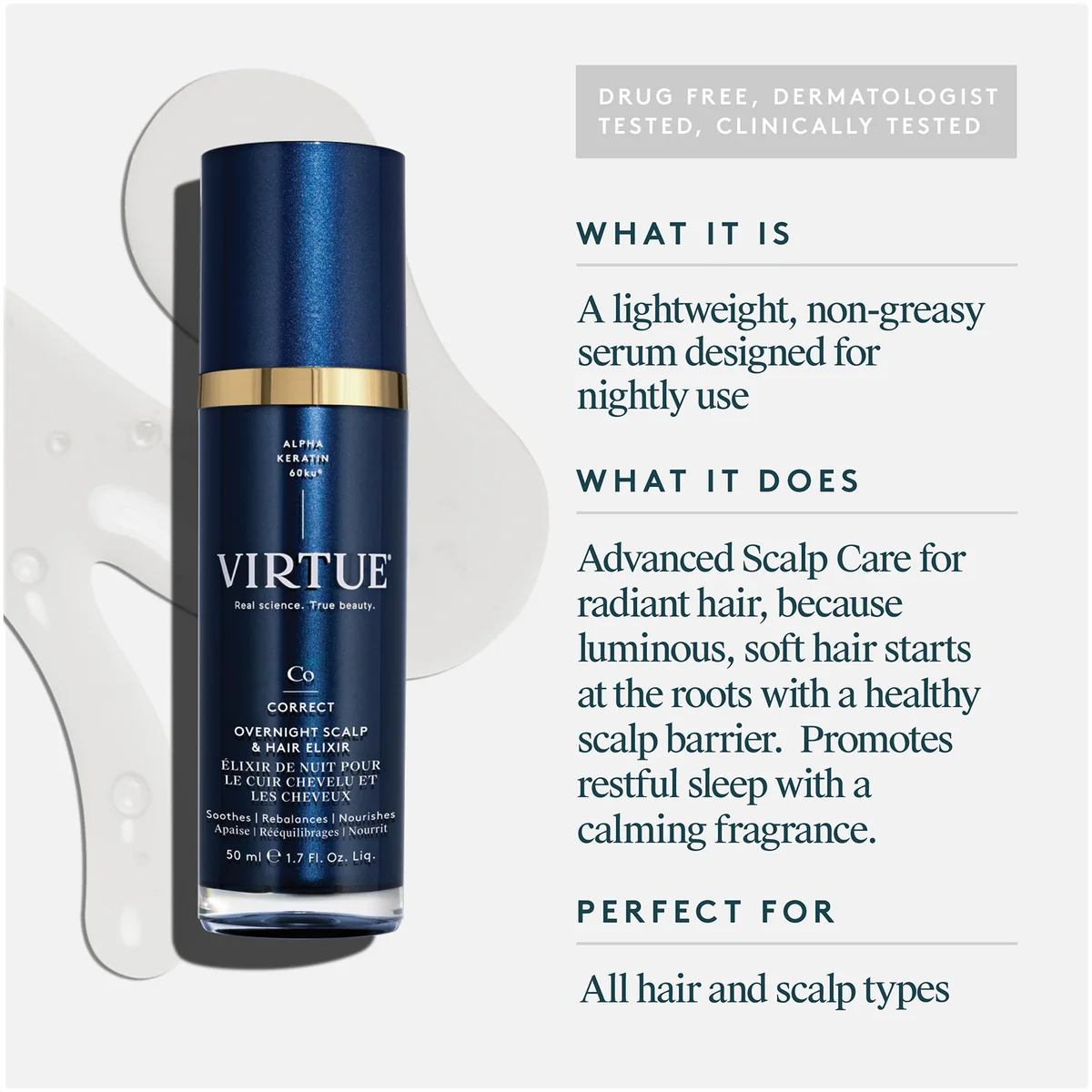 Купить VIRTUE Overnight Scalp & Hair Elixir на Beautystorage.ru. Быстрая доставка по России и СНГ.
