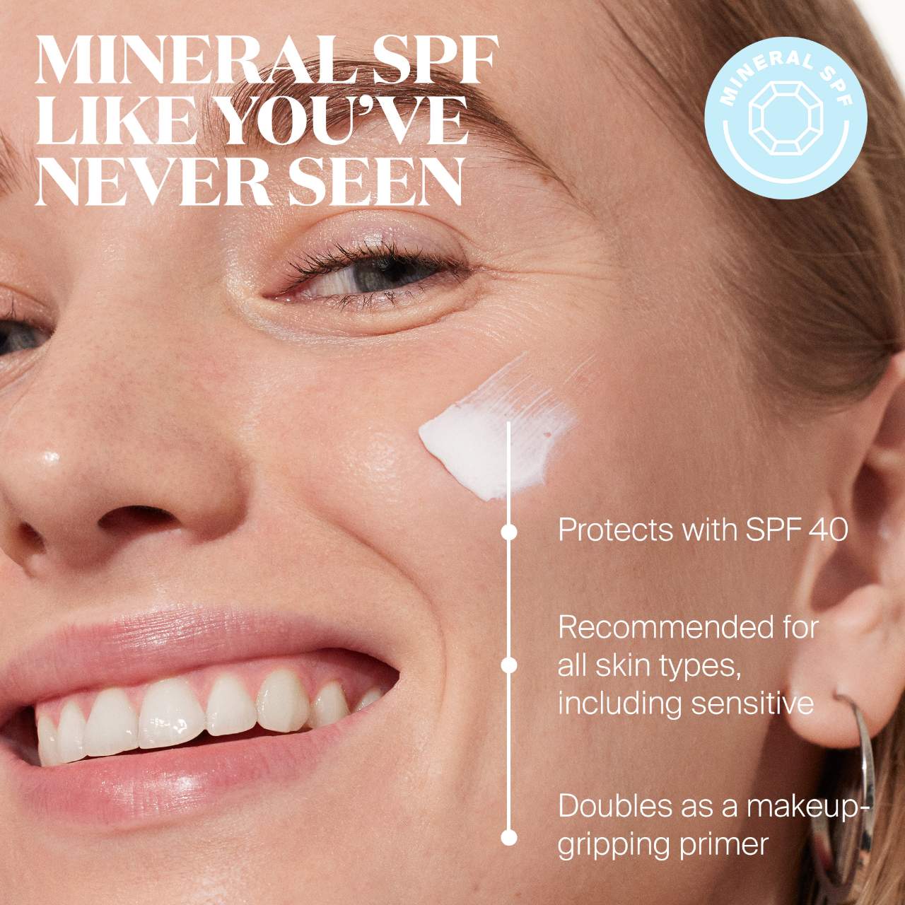SUPERGOOP! Mineral Unseen Sunscreen SPF 40 купить в Beauty Storage. Быстрая доставка по России и СНГ.