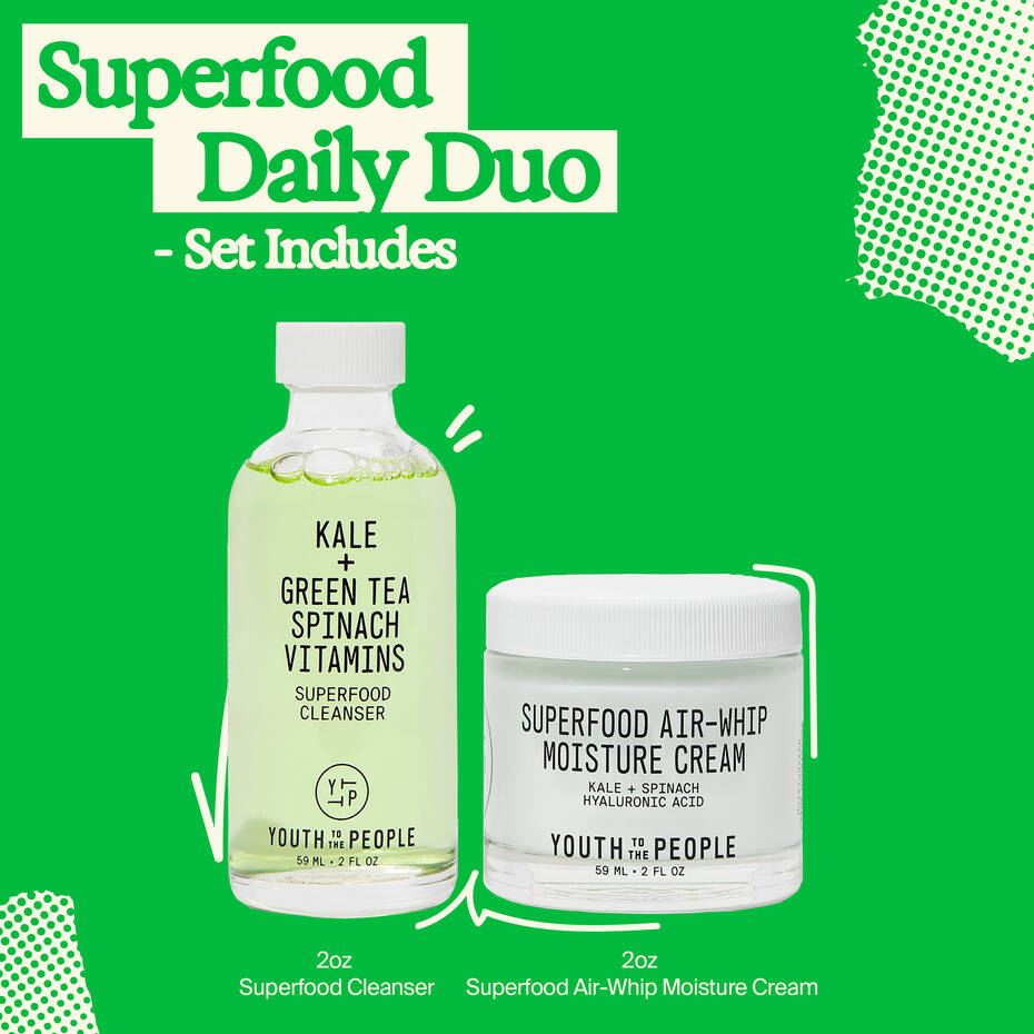 YOUTH TO THE PEOPLE Superfood Daily Duo Kit купить в Beauty Storage. Быстрая доставка по России и СНГ.