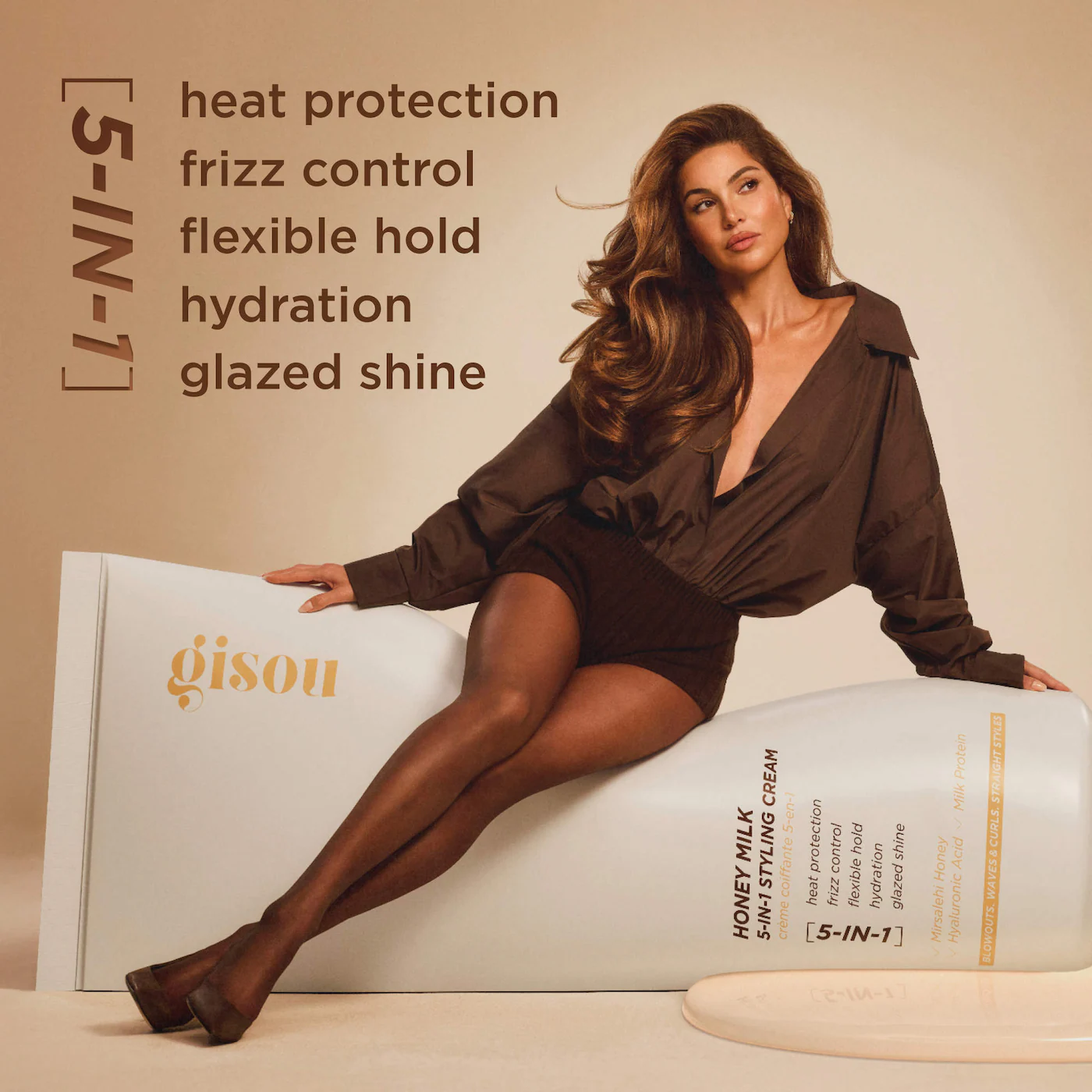 GISOU Honey Milk 5-in-1 Styling Cream купить в Beauty Storage. Быстрая доставка по России и СНГ.