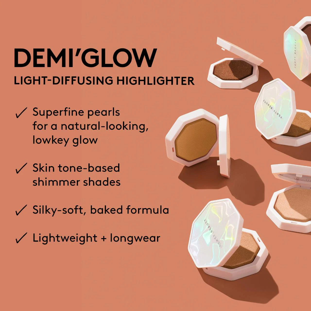 FENTY BEAUTY Demi'Glow Light-Diffusing Highlighter купить в Beauty Storage. Быстрая доставка по России и СНГ.