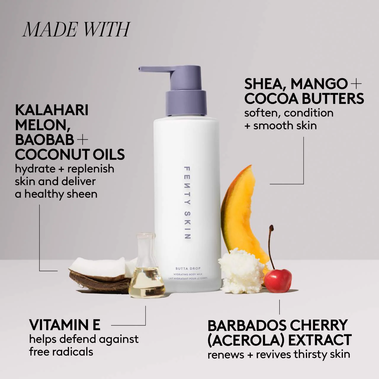 Купить FENTY SKIN Butta Drop Hydrating Body Milk на Beautystorage.ru. Быстрая доставка по России и СНГ.