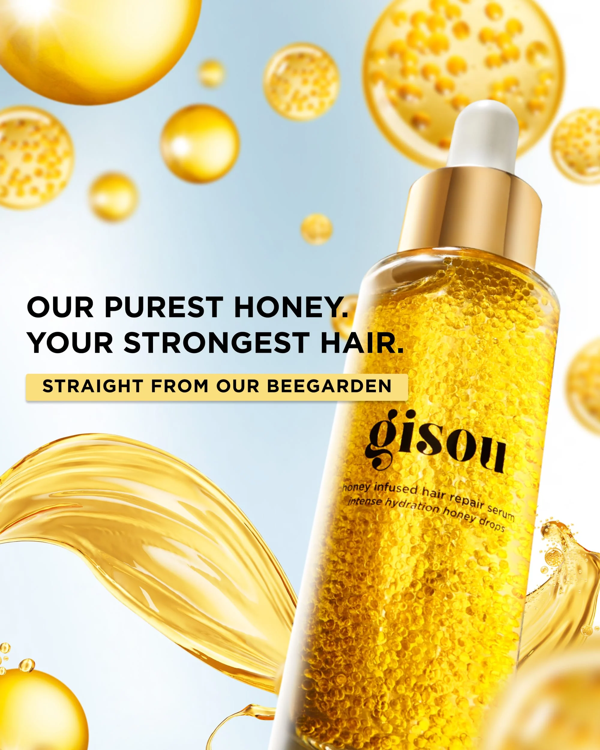 GISOU Hair Repair Serum Honey Infused купить в Beauty Storage. Быстрая доставка по России и СНГ.